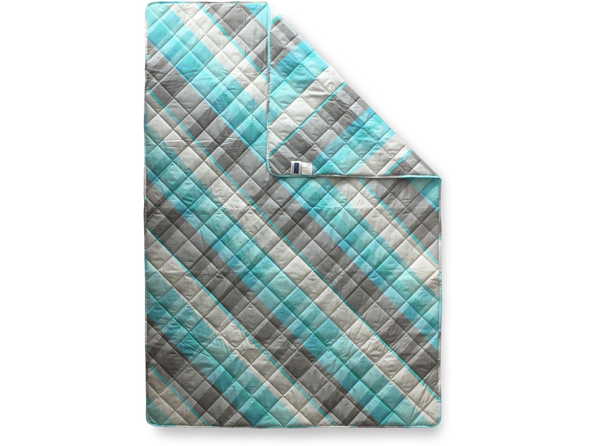 Textil Štep deka Ana 200x200cm Geometrija Mint 4010232