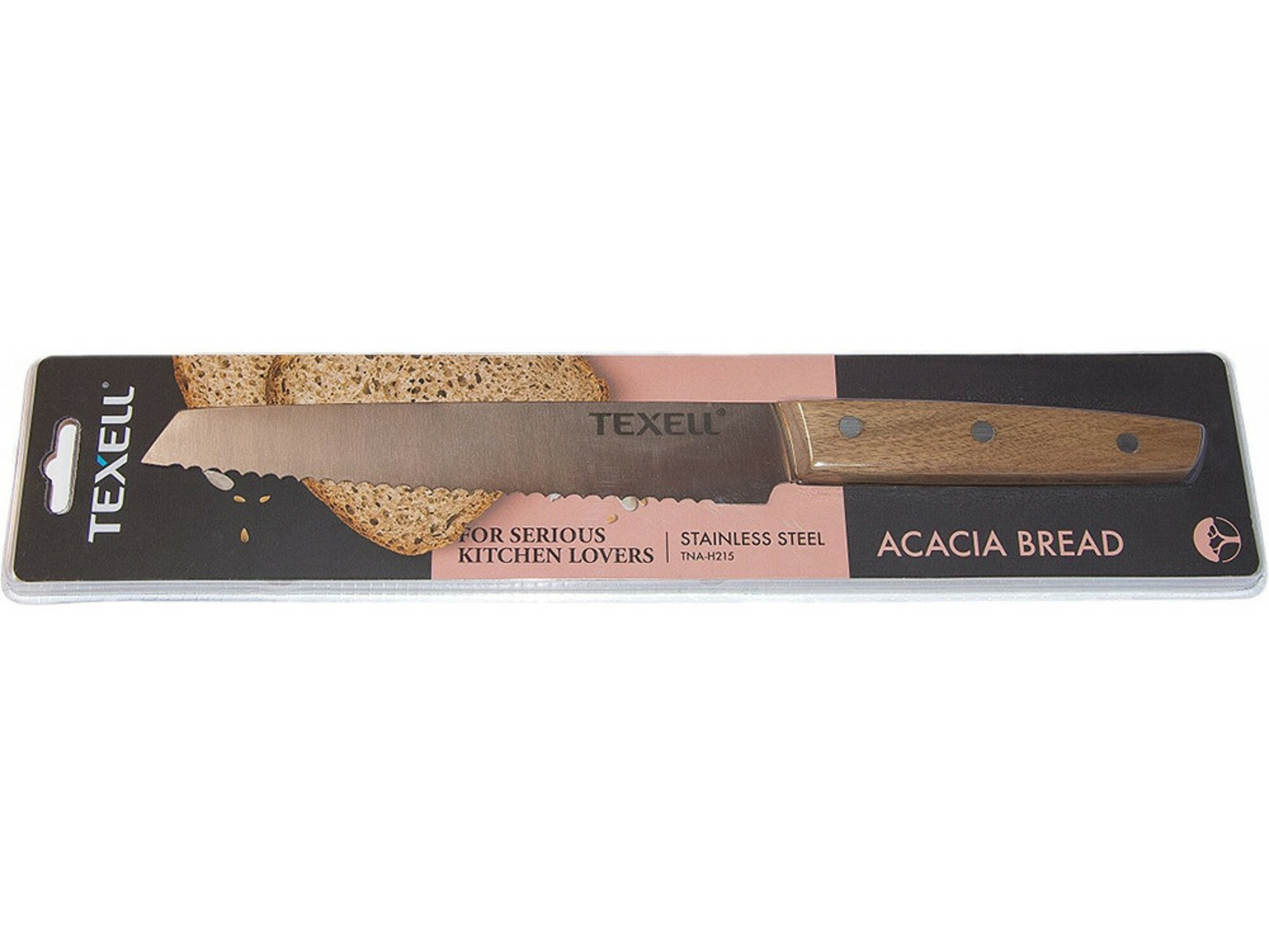 Texell Nož Acacia od nerđajućeg čelika za hleb TNA-H215