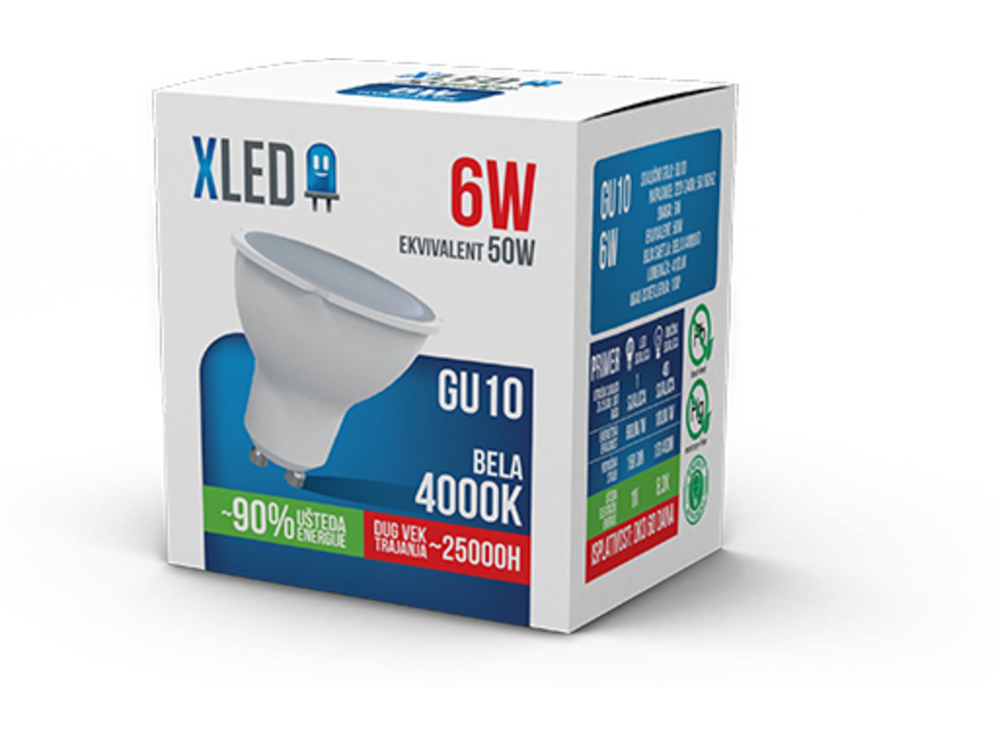 Xled LED Sijalica GU10-6W, 220V