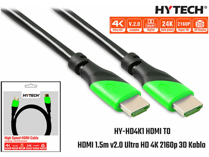 S-link HY-HD4K1 v2.0 kabl HDMI (muški) na HDMI (muški) 4K 3D 1.5m