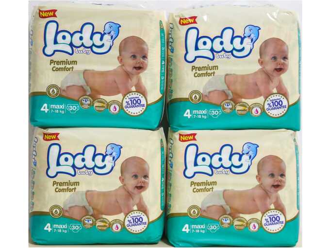 Lody Baby Ecopack Bebi pelene veličina 4 4/1 – 120 komada