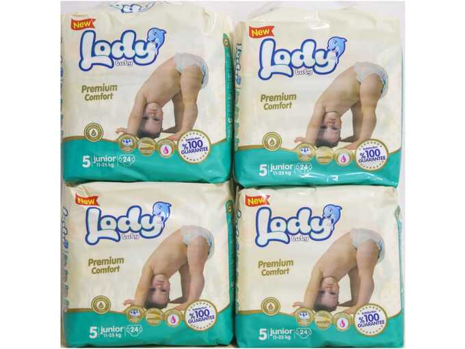 Lody Baby Ecopack Bebi pelene veličina 5 4/1 – 96 komada