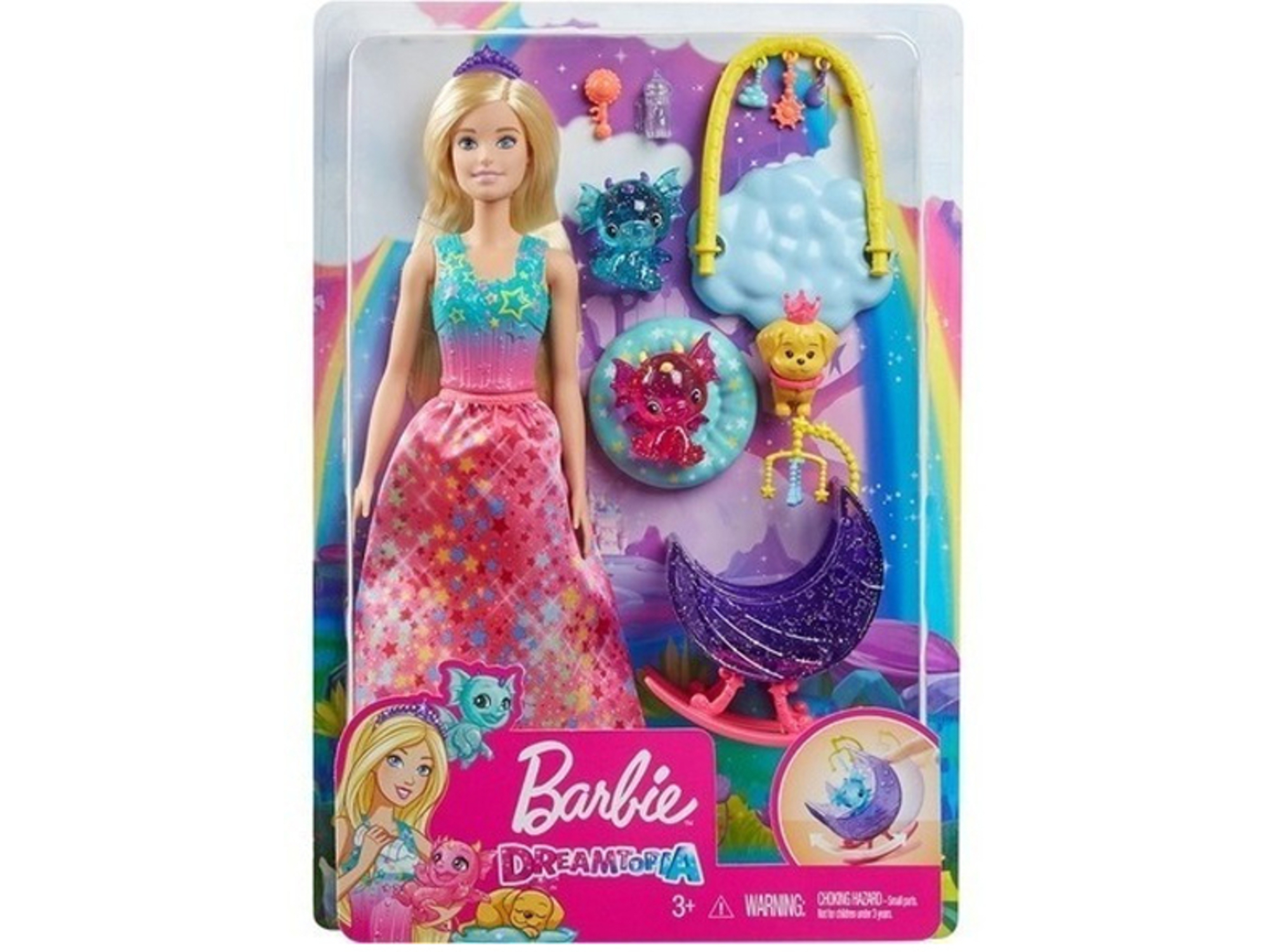 Barbie Lutka dreamtopia dragon nursery set GJK51