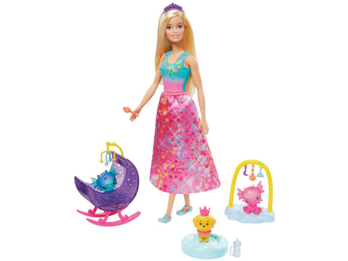 Barbie Lutka dreamtopia dragon nursery set GJK51