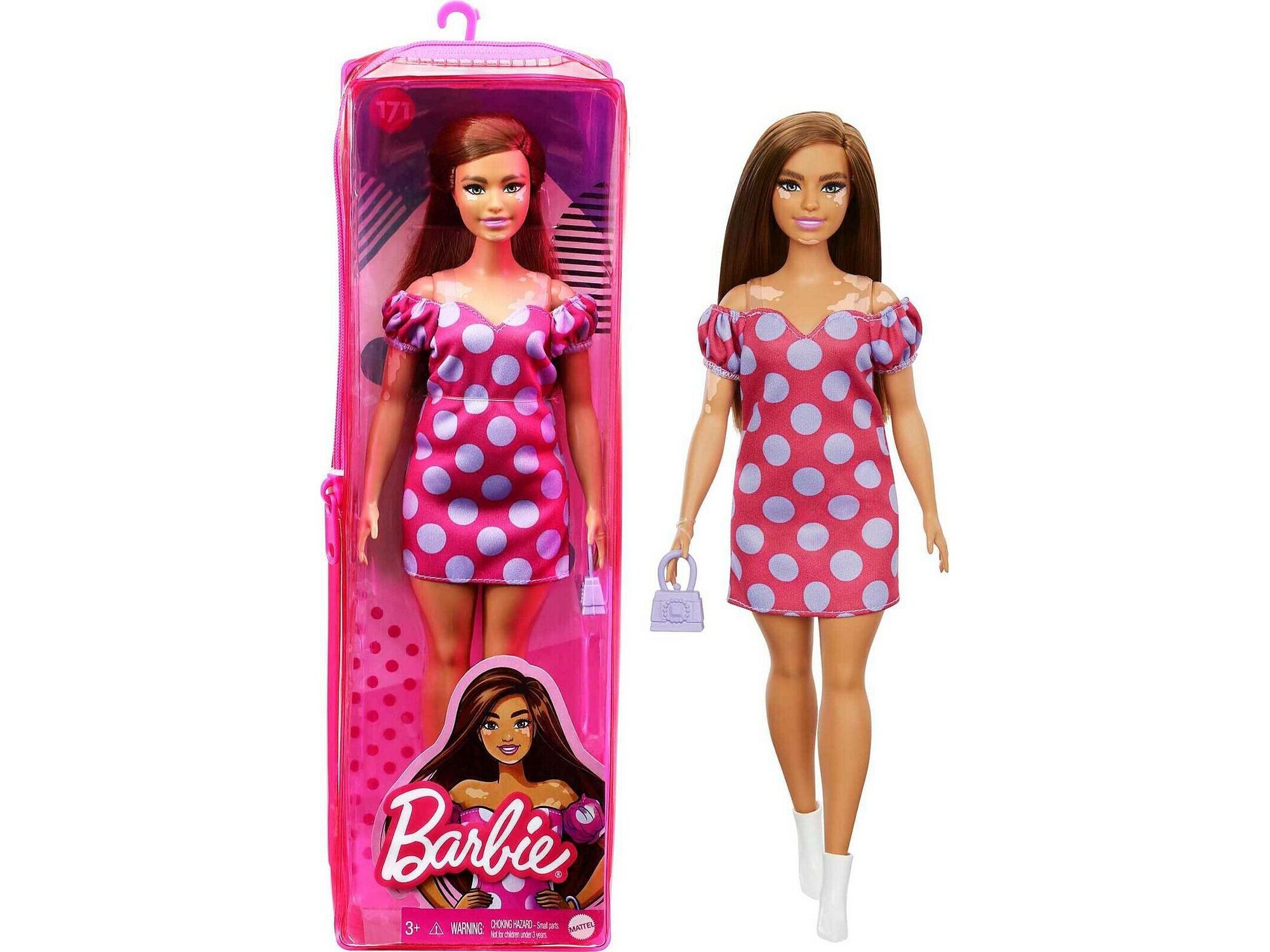 Barbie Lutka Fashionistas Tufnasta haljina GRB62