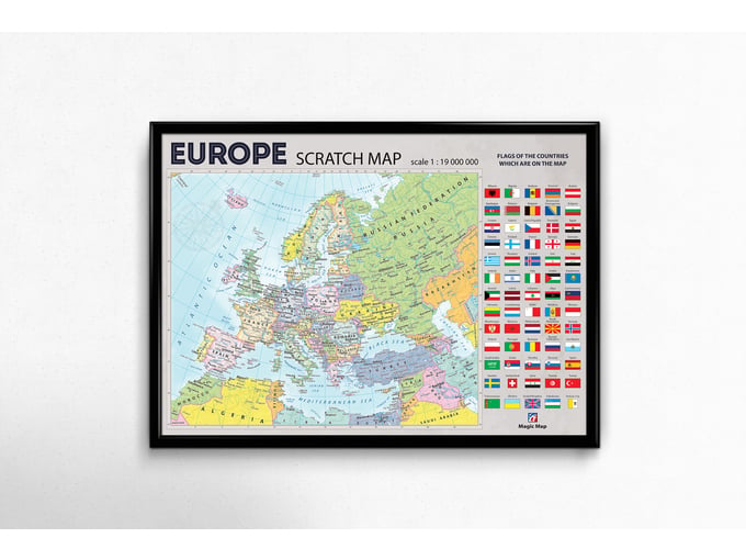 Magic Map Greb-greb mapa Evrope na engleskom