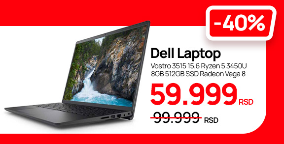 Dell laptop Vostro 15.6 Ryzen 5 3450U 8GB 512GB SSD na Shoppster