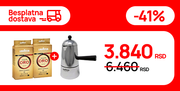 Lavazza set Moka Pot + 2x Espresso Qualita Oro 250g na shoppster