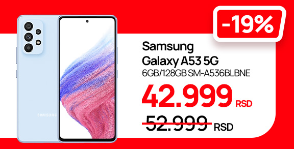 Samsung Galaxy mobilni telefon A53 5G 6GB/128GB na Shoppster