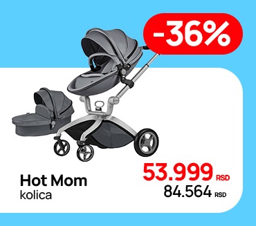 Hot Mom kolica Dark Grey 2U1 na shoppster