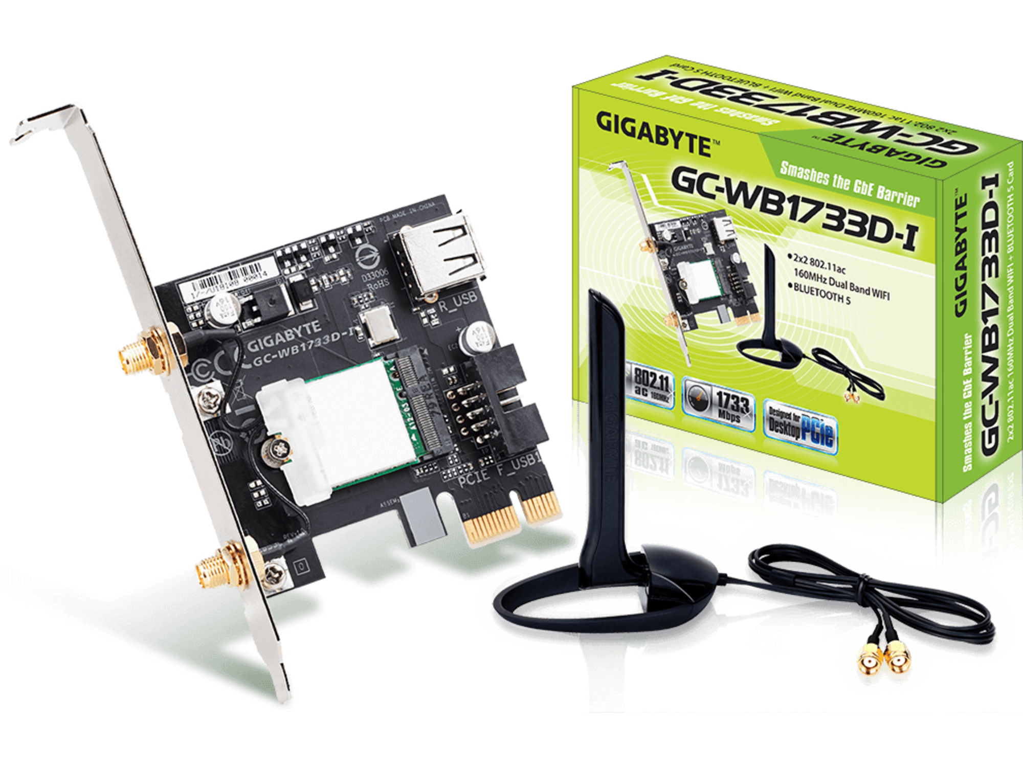 Gigabyte Bluetooth + wireless mrežna karta GC-WB1733D-I rev. 1.0