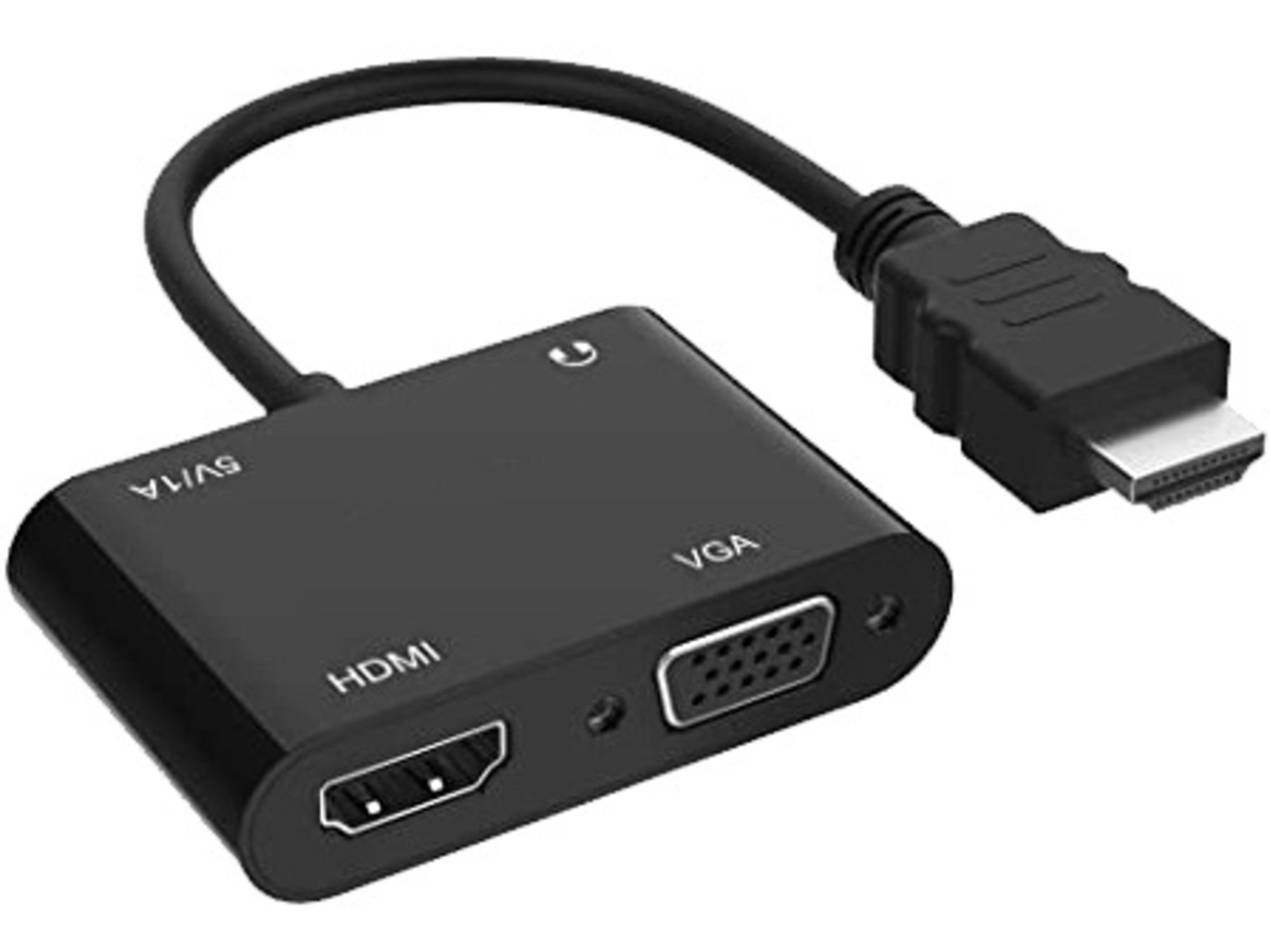 Fast Asia Adapter-konvertor HDMI na HDMI+VGA+MICRO+AUDIO