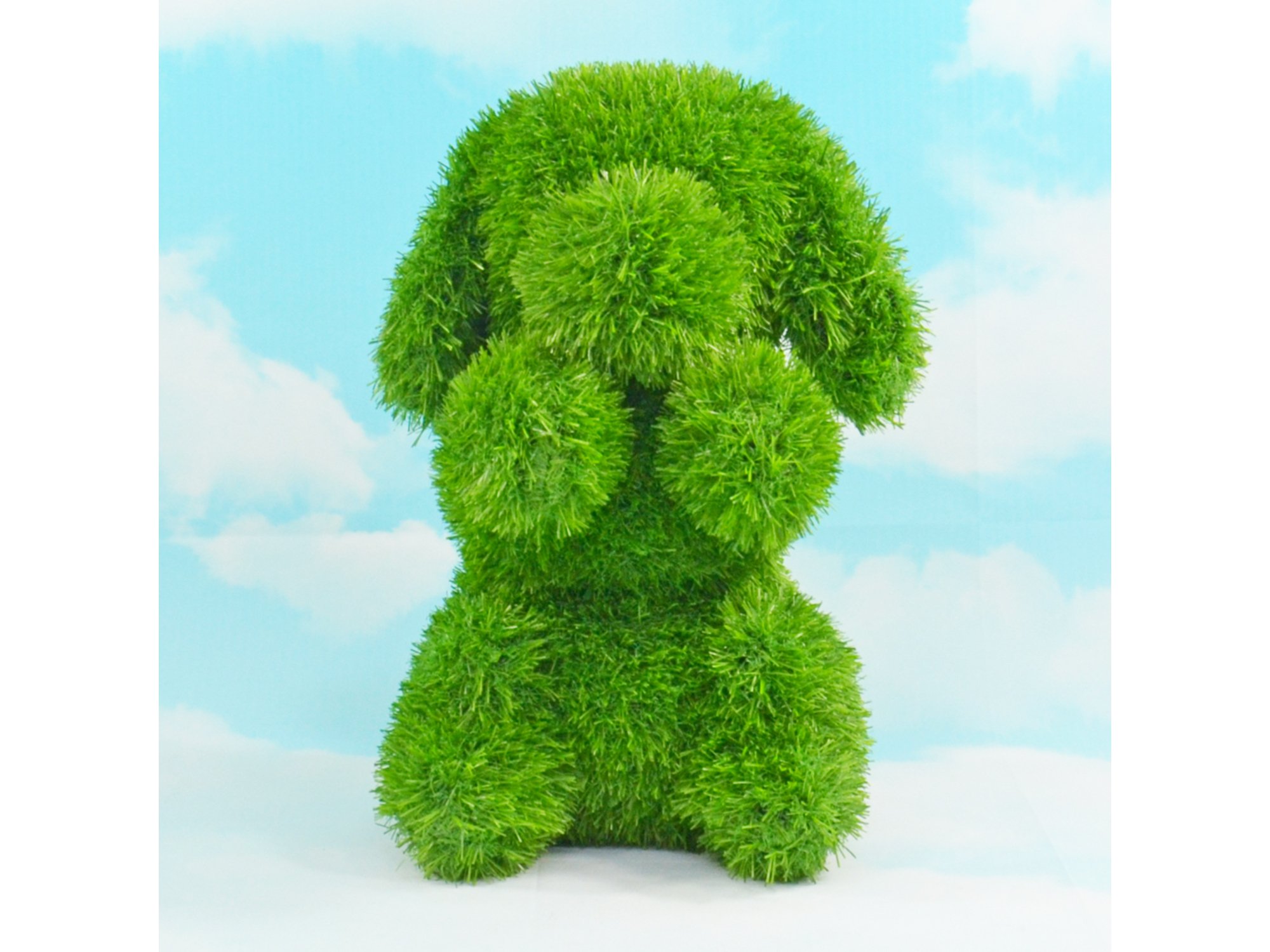AniPlants Figura od veštačke trave Pas sedi
