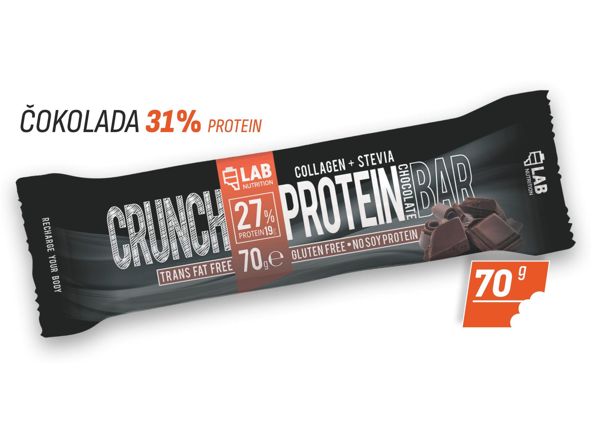 LabNutrition LTD Crunch - Hrskava Proteinska Čokoladica - Čokolada