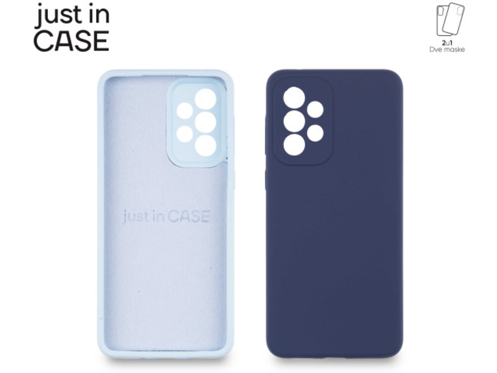 Extra case MIX PLUS paket plavi za A33 5G 2u1