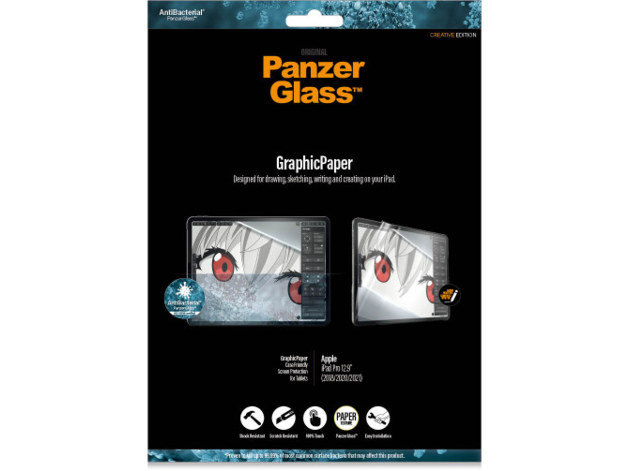 PanzerGlass Zaštita za iPad Pro 12.9 (2018/2020/2021/2022) CF GraphicPaper AB