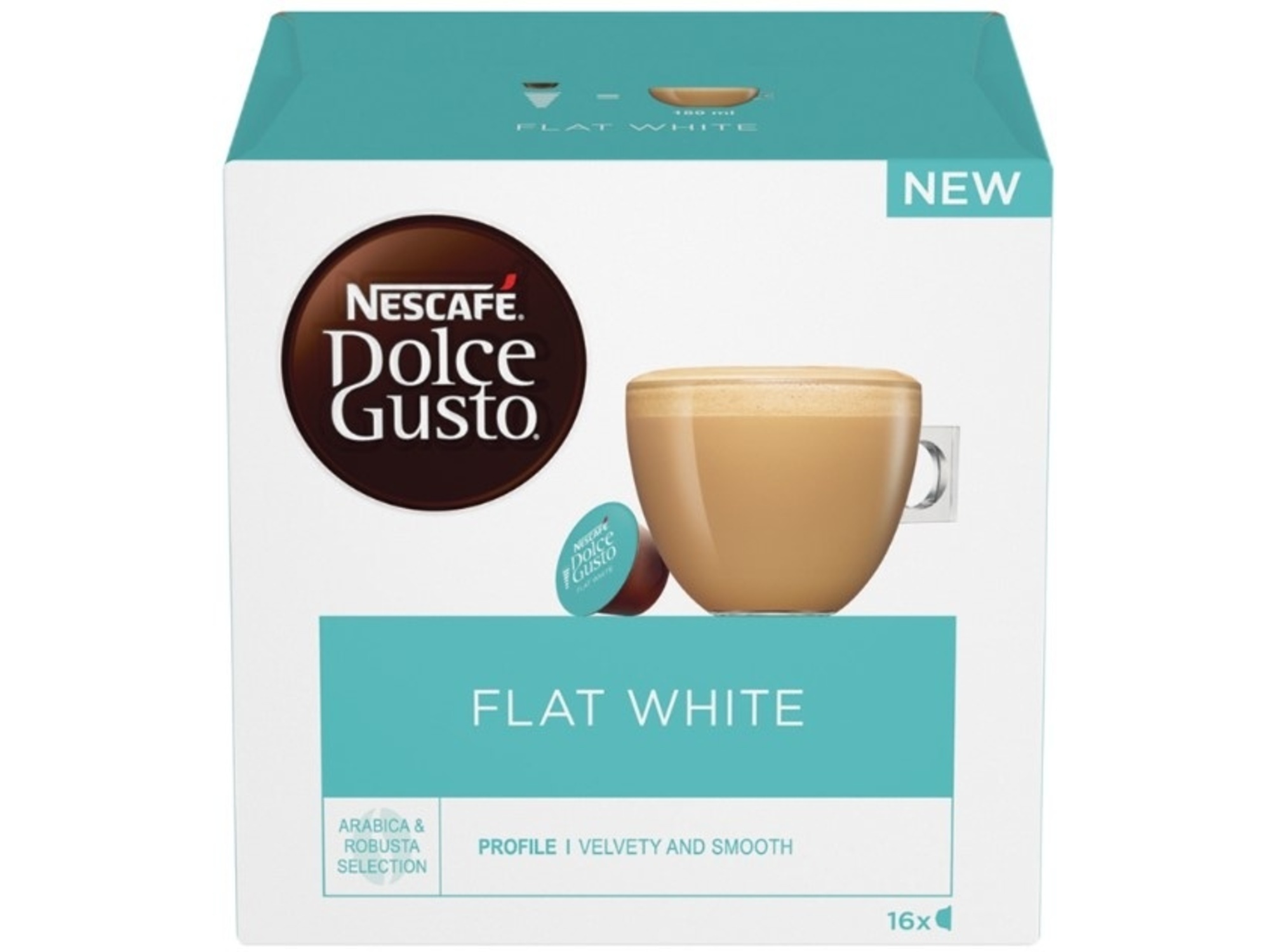 Nescafe Dolce Gusto Kafa Kapsule Flat White 16cap 160g
