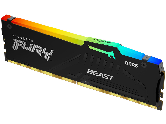 Kingston Memorija DIMM DDR5 16GB 5600MT/s KF556C40BBA-16 Fury Beast Black RGB
