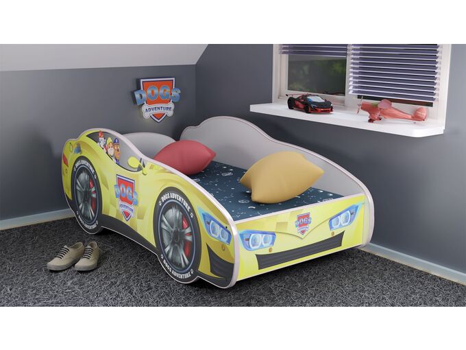 Racing Car Dečiji krevet Dog Adventure 160x80cm