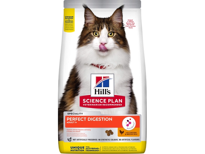 Hill’S Science Plan Hrana za mačke Perfect Digestion Adult Piletina i smeđi pirinač 3kg