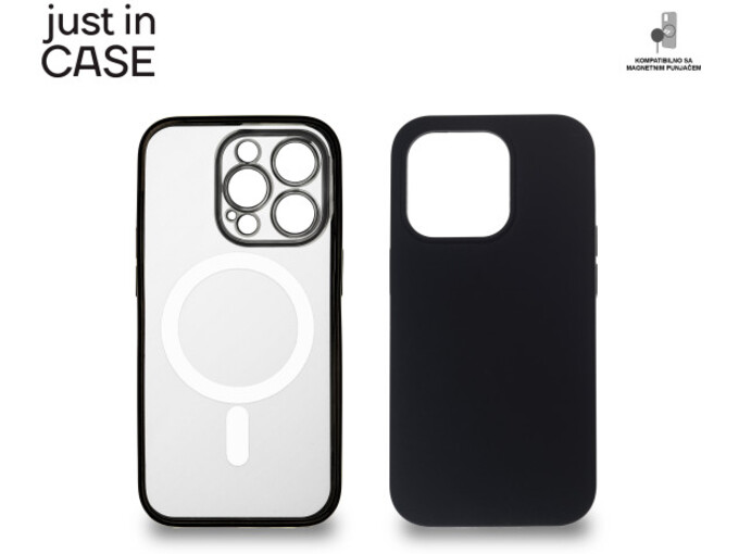 Extra case MAG MIX PLUS paket crni za iPhone 14 Pro 2u1