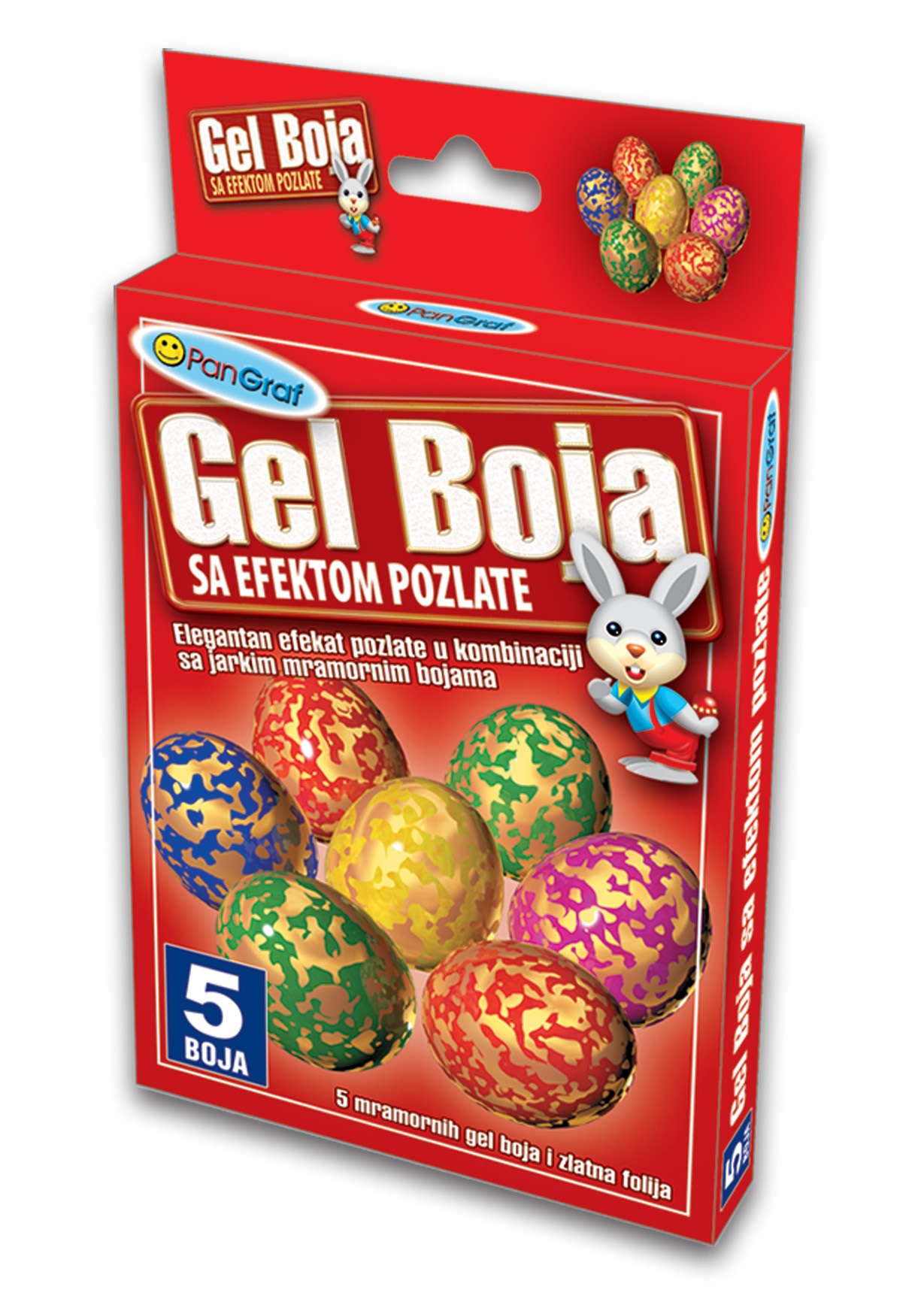 PanGraf Gel boja sa efektom pozlate 5/1