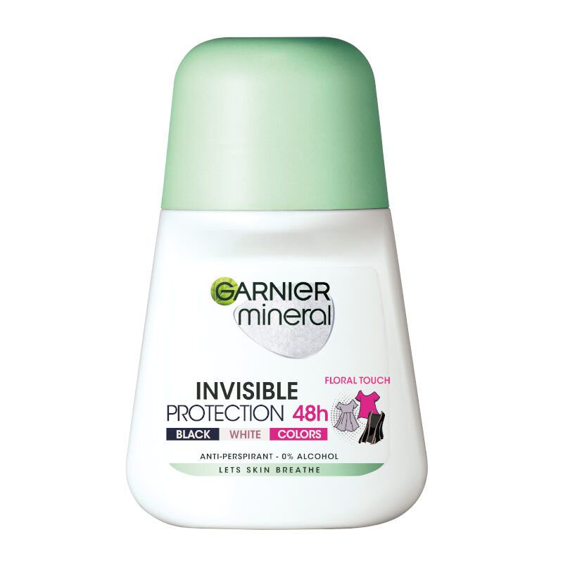 Garnier Roll-on Mineral Deo Invisible Black White and Colors 50ml