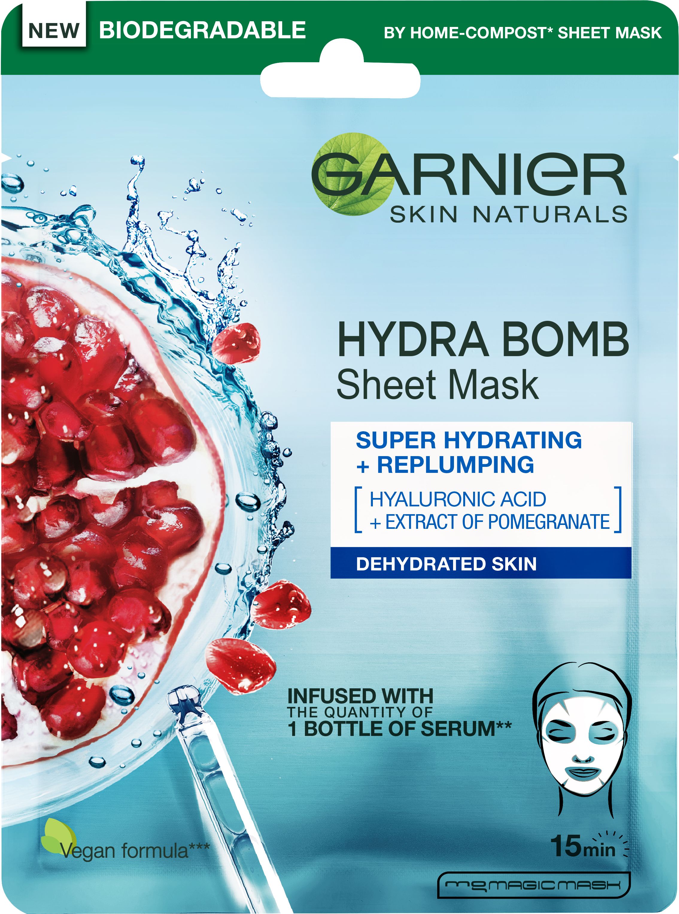 Garnier Maska za lice Skin Naturals Tissue Mask Moisture + Aqua Bomb