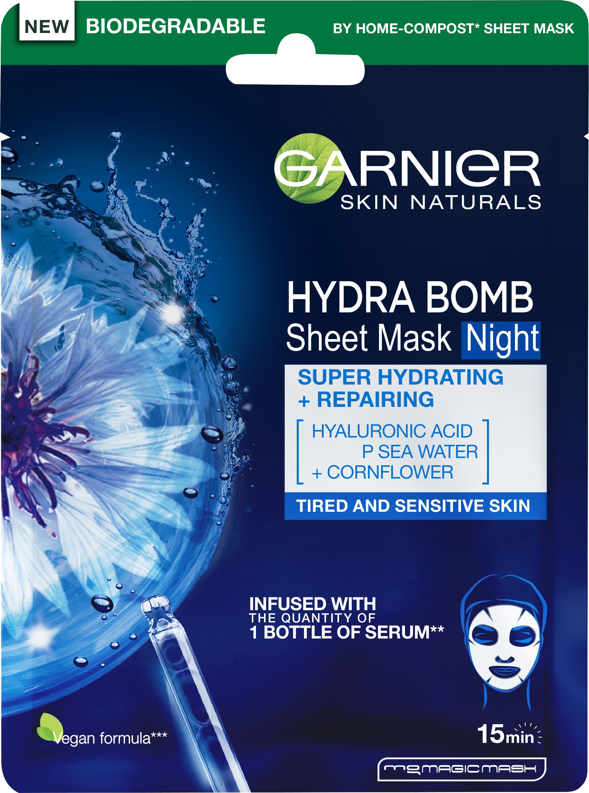 Garnier Maska za lice Skin Naturals Tissue Mask Night