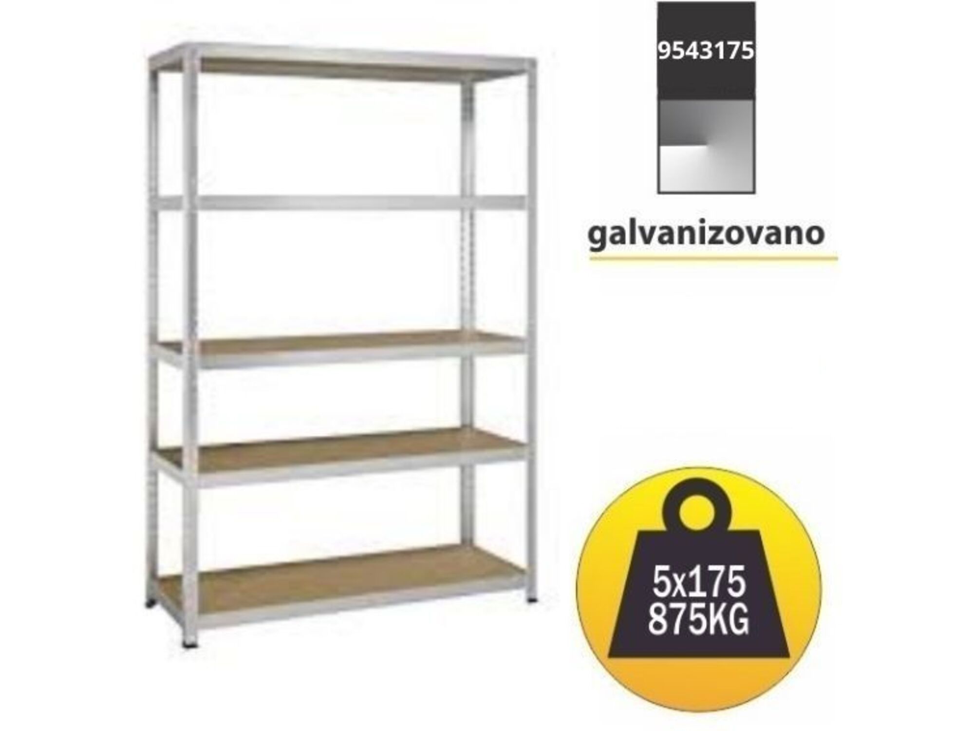 SmartStorage Polica 180x120x30cm