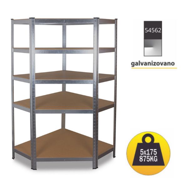 SmartStorage Polica ugao 180x90x90x40cm