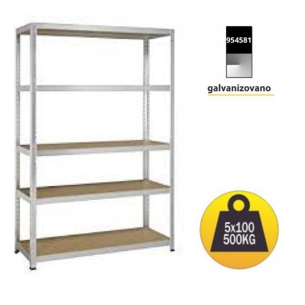 SmartStorage Polica metal 180x100x60cm