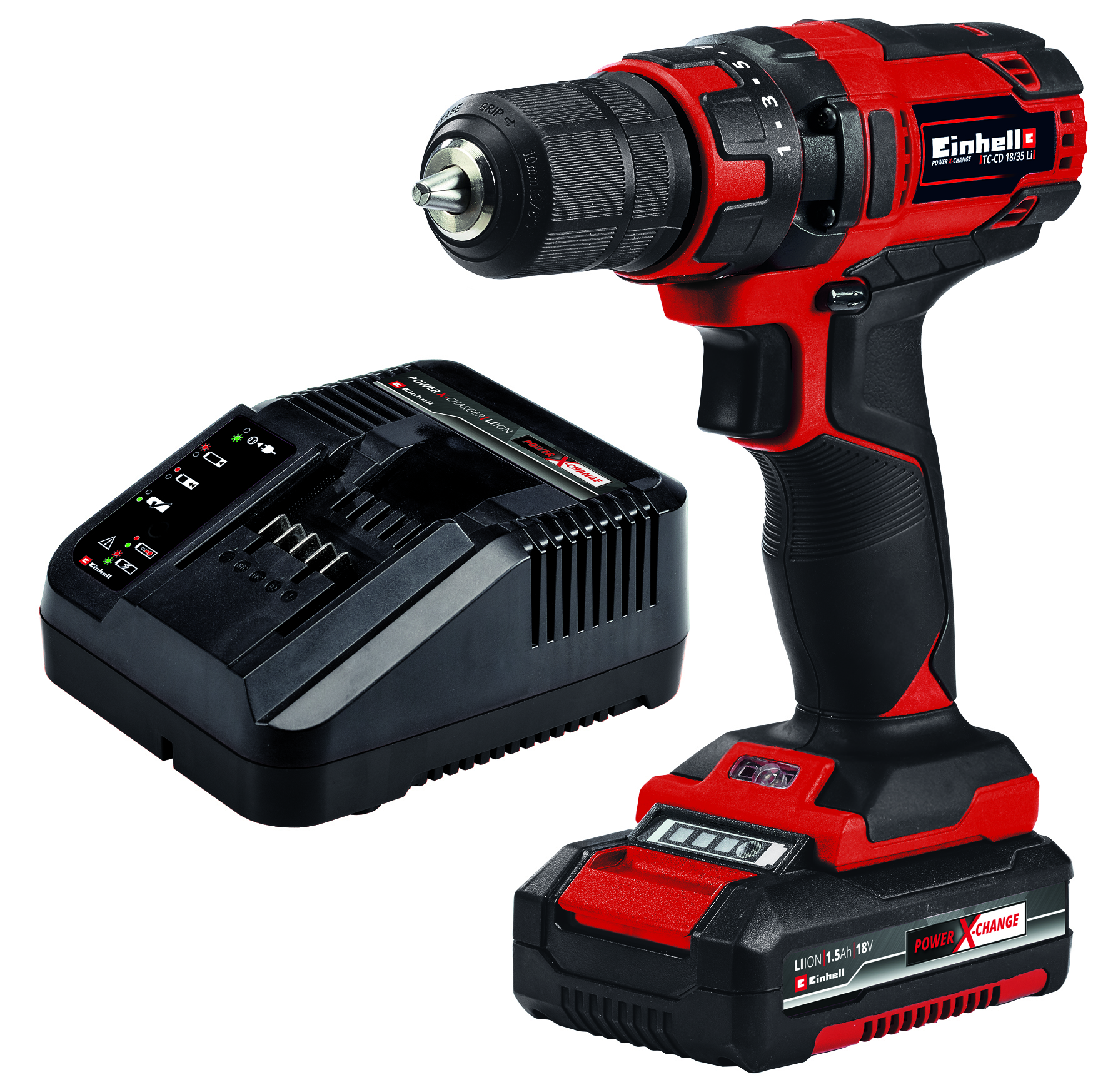 Einhell Akumulatorska bušilica Set TC-CD 18/35 Li Kit (1x1,5 Ah)