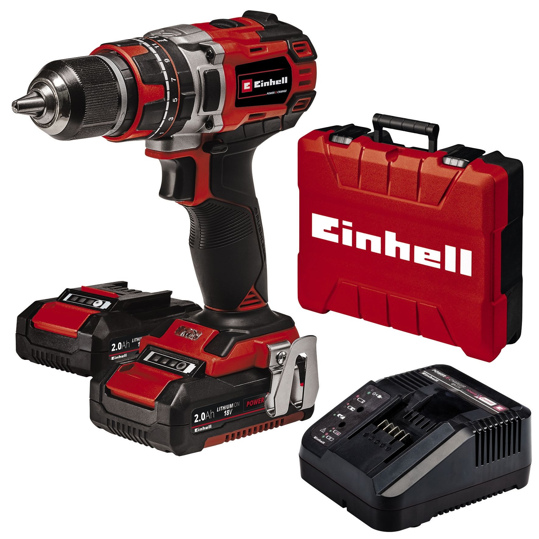 Einhell Professional Akumulatorska udarna bušilica set TP-CD 18/50 Li-i BL (2x2,0 Ah)