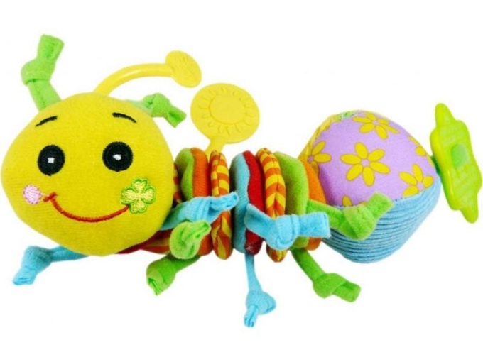 Biba Toys viseća igračka za bebe vesela gusenica
