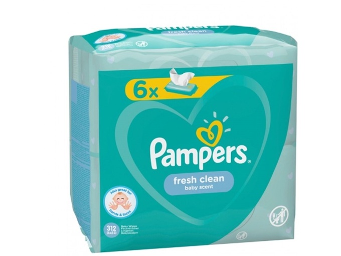 Pampers baby vlazne maramice Fresh 6X80 kom