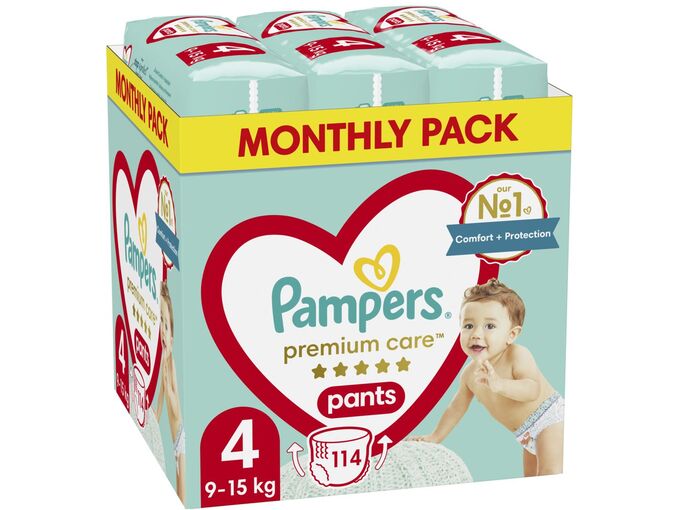 Pampers Pelene Premium Care Pants veličina 4 114kom