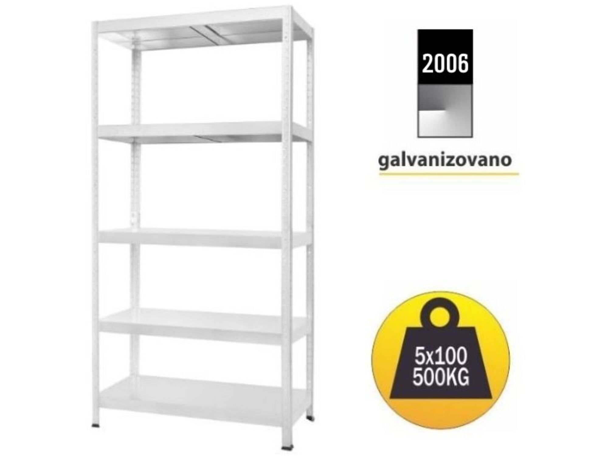 SmartStorage Polica metal-metal 180x90x40cm