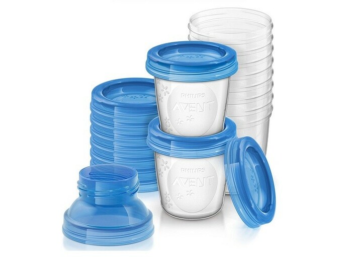 Via Solje Sa Poklopcima I Adapterima -Set 10Kom+2Adaptera 1602 SCF618/10