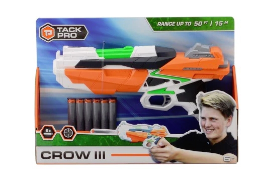 Tack Pro Crow III pištolj 29cm sa svetlom I 6 sundjerastih metaka 31004