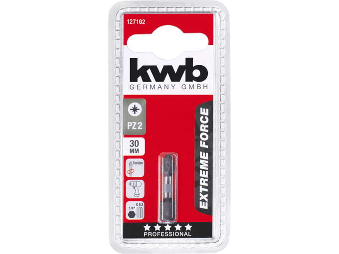 Kwb Bit PZ2 30mm Impaktor ExtremePRO 1/4" C 6.3 prihvat - TQ 60