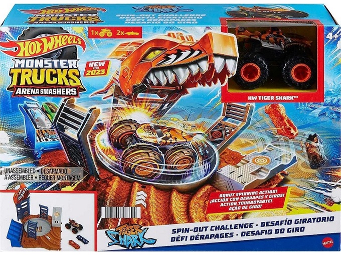 Mattel Hot Wheels Arena Smashers Tigar - Ajkula