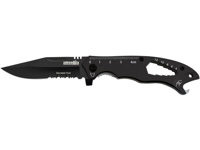 Ausonia Preklopni nož sa lenjirom ključem za matice i otvaračem 19 cm