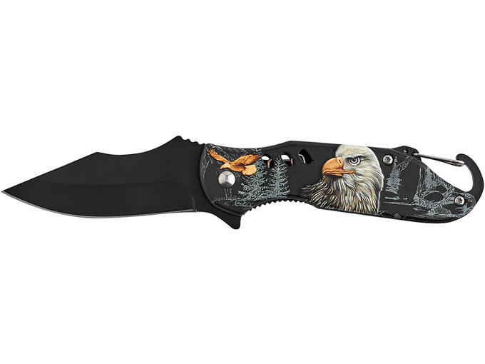 Ausonia Nož Eagle sa karabinerom 17 cm