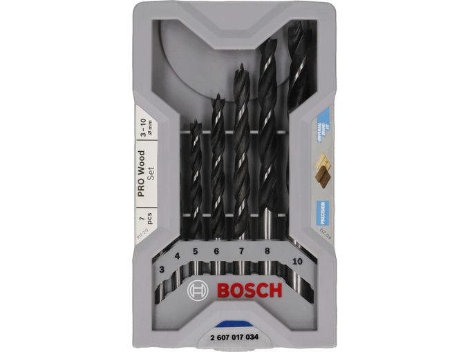 Bosch Set spiralnih burgija za drvo 7 kom PRO Wood