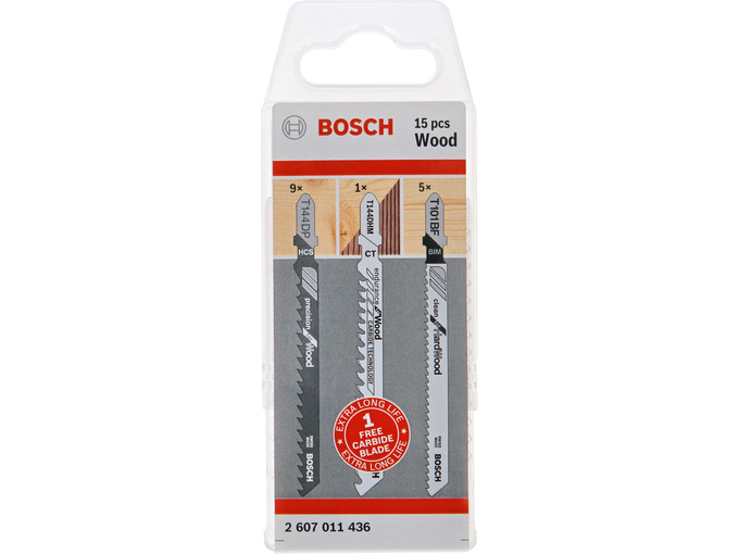 Bosch Komplet listova ubodne testere sa T držačem za drvo Expert 2607011436