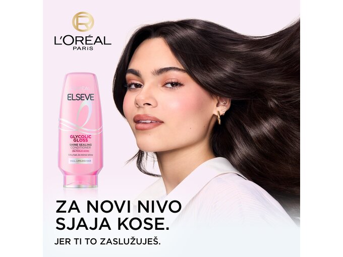 L'Oreal Paris Balzam za beživotnu kosu bez sjaja Elseve Glycolic Gloss 200ml