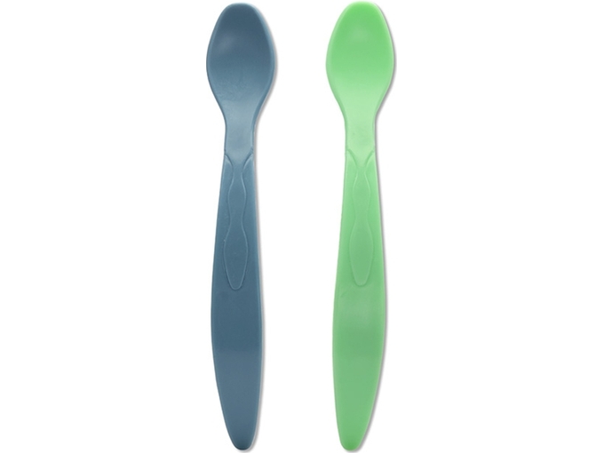 Lorelli Bertoni Set fleksibilnih kašika za bebe Green/Blue