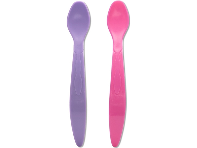 Lorelli Bertoni Set fleksibilnih kašika za bebe - Pink/Purple