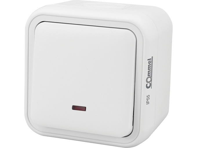 Commel Prekidač sa indikacijom 10A 250V IP55